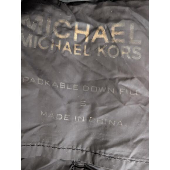 Michael Kors Lightweight Packable Quilted Black Down Jacket Women’s Size S - Picture 6 of 11